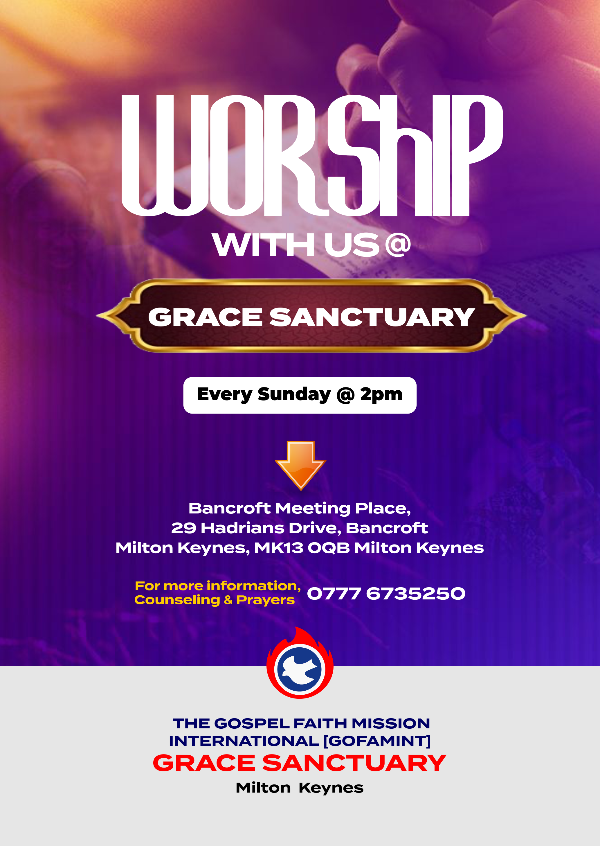 GRACE SANCTUARY A6 Front